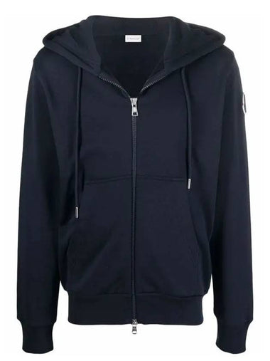 8G00033 899FL 778 CON CAPPUCCIO Navy Men's Hooded Zip-Up - MONCLER - BALAAN 1