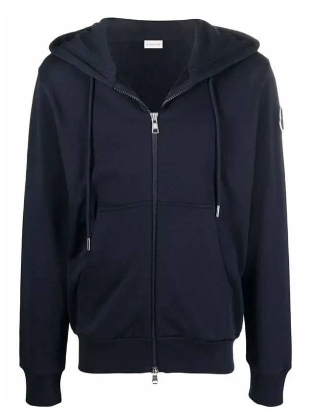 Navy Men s Hooded Zip Up 8G00033 899FL 778 - MONCLER - BALAAN 1