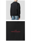 Embroidered Logo Cotton Sweatshirt Black - MAISON MARGIELA - BALAAN 6