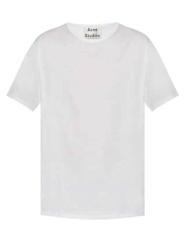 Classic Niagara Short Sleeve T-Shirt White - ACNE STUDIOS - BALAAN 1