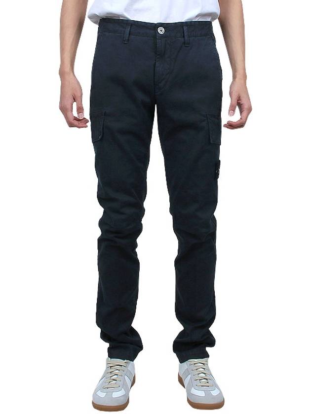 Wappen Patch Cargo Straight Pants Charcoal - STONE ISLAND - BALAAN 3