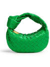 Jodie Intrecciato Small Tote Bag Green - BOTTEGA VENETA - BALAAN 3