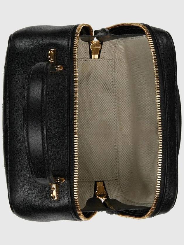 Blondie Top Zipper Leather Shoulder Bag Black - GUCCI - BALAAN 10