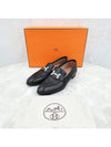 Lux You 35 5 Paris loafer black silver decoration - HERMES - BALAAN 6