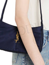 5 A 7 Regenerated Nylon Shoulder Bag Navy - SAINT LAURENT - BALAAN 9