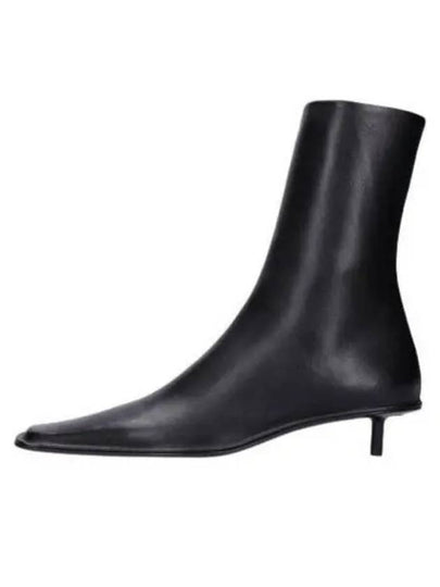 Women's Leather Ankle Boots Black - JIL SANDER - BALAAN 2