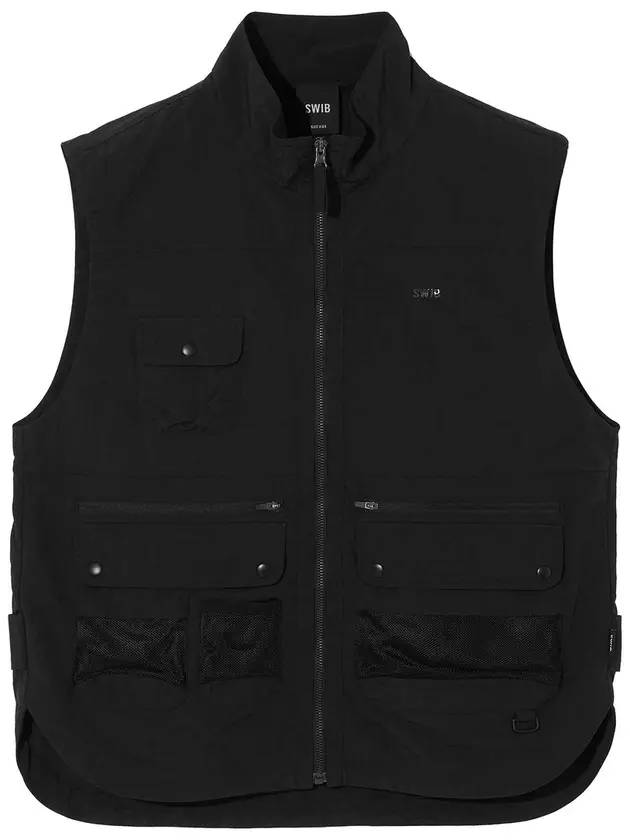 Swivel Utility Pocket Vest Black - SWIB - BALAAN 1