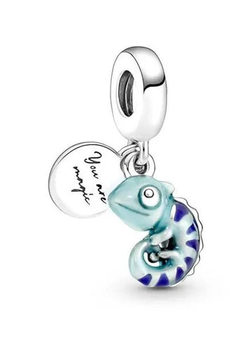 Color Changing Chameleon Dangle Bracelet Charm Blue - PANDORA - BALAAN 1