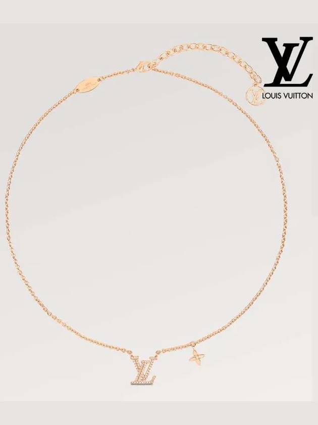 LV Iconic Crystal Necklace Gold - LOUIS VUITTON - BALAAN 2