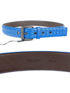 Intrecciato Leather Belt Blue - BOTTEGA VENETA - BALAAN 6