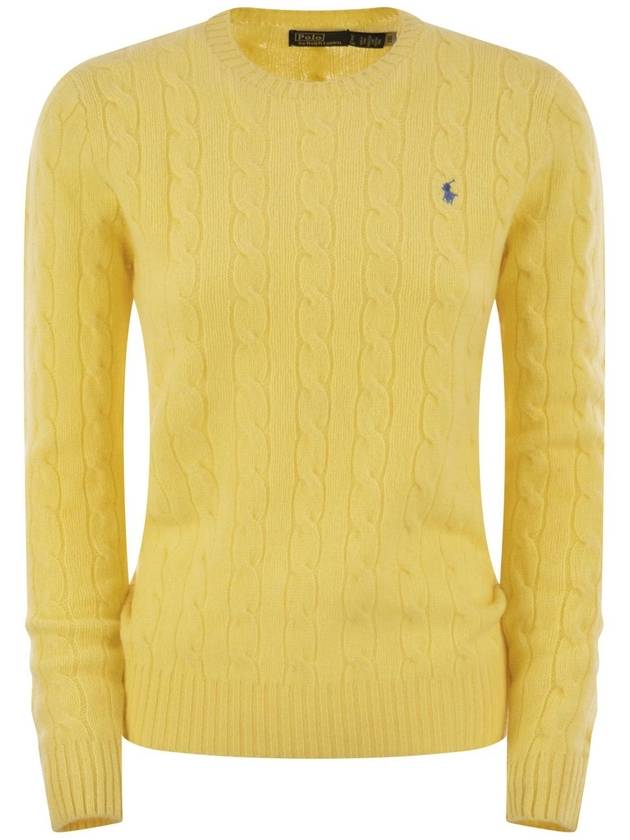 Wool and cashmere cable-knit sweater - POLO RALPH LAUREN - BALAAN 1