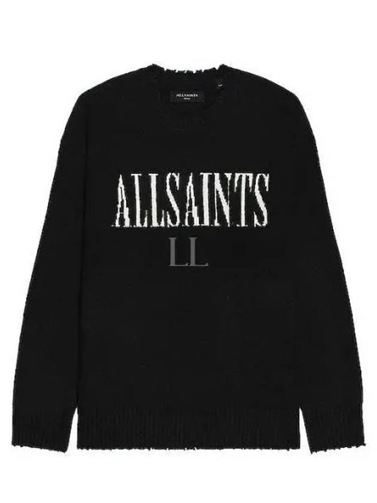 Luca Saints Men s Knit MK048Z BLK TRADITIONAL WT - ALLSAINTS - BALAAN 1