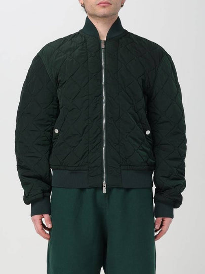 Quilted Zip-Up Bomber Jacket Green - BURBERRY - BALAAN 2