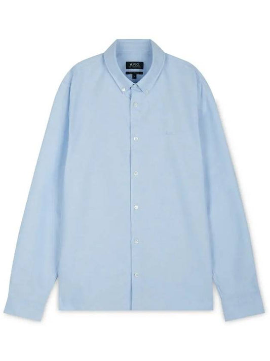 Men's Chemise GreGG Long Sleeve Shirt Light Blue - A.P.C. - BALAAN 2