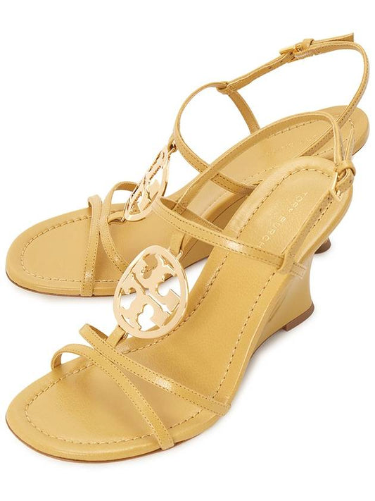 85MM Capri Miller Wedge Sandal Heels Yellow - TORY BURCH - BALAAN 2