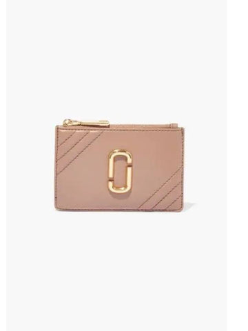 Top Zip Wallet Glam Shot Dusty Beige MBACM22017BEX - MARC JACOBS - BALAAN 1