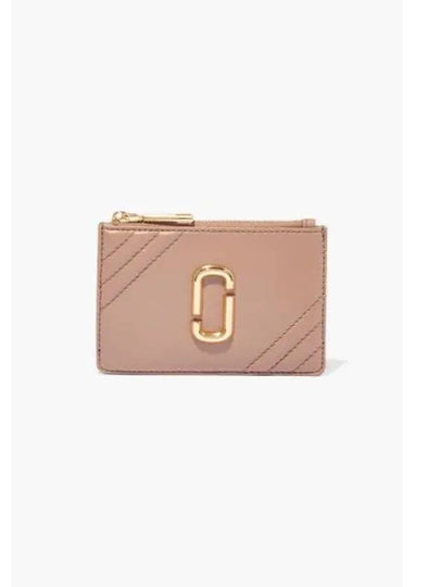 Top Zip Wallet Glam Shot Dusty Beige MBACM22017BEX - MARC JACOBS - BALAAN 1