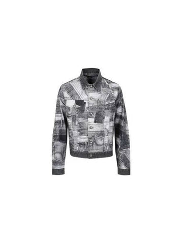 Brno patchwork print jacket awa563m BLACK - ANDERSSON BELL - BALAAN 1