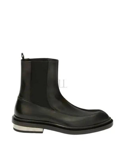 Leather Ankle Chelsea Boots Black - JIL SANDER - BALAAN 2