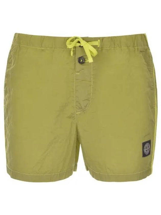 Swimming Nylon Trunk Shorts Lemon Green - STONE ISLAND - BALAAN 2