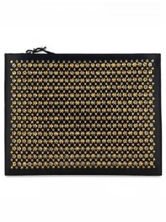 Pif Spike Clutch Bag Black - CHRISTIAN LOUBOUTIN - BALAAN 2