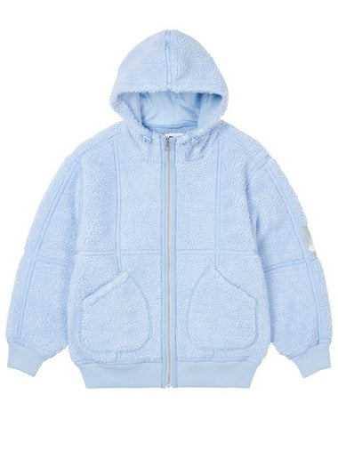 Sherpa Hooded Jacket Light Blue - PALACE - BALAAN 1