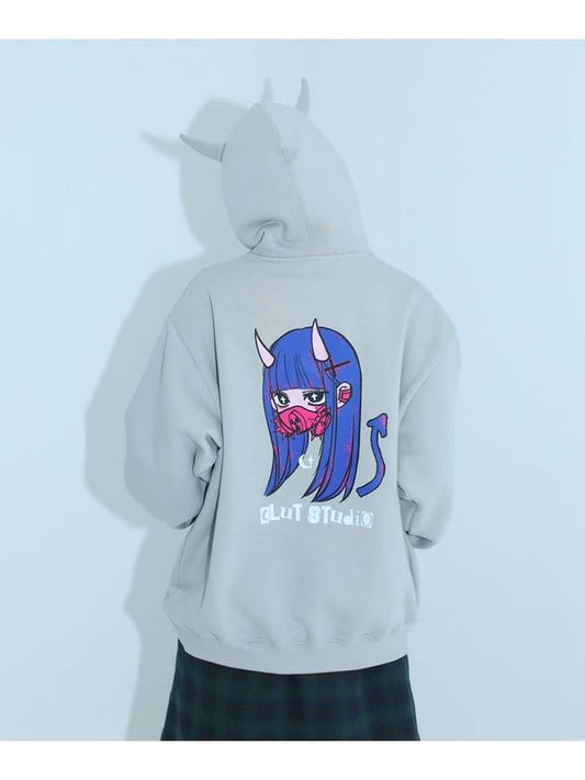 05 devil hoodie GRAY - CLUT STUDIO - BALAAN 1