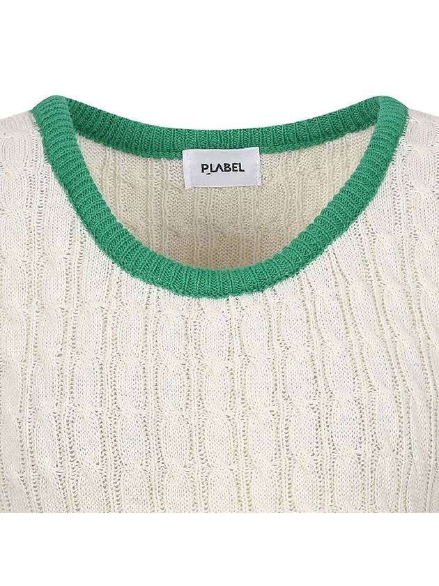 Round color combination short sleeve knit MK4MP353 - P_LABEL - BALAAN 4