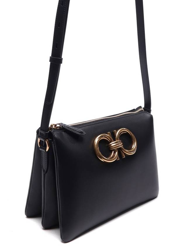 Trapezio Cross Bag Black - SALVATORE FERRAGAMO - BALAAN 4