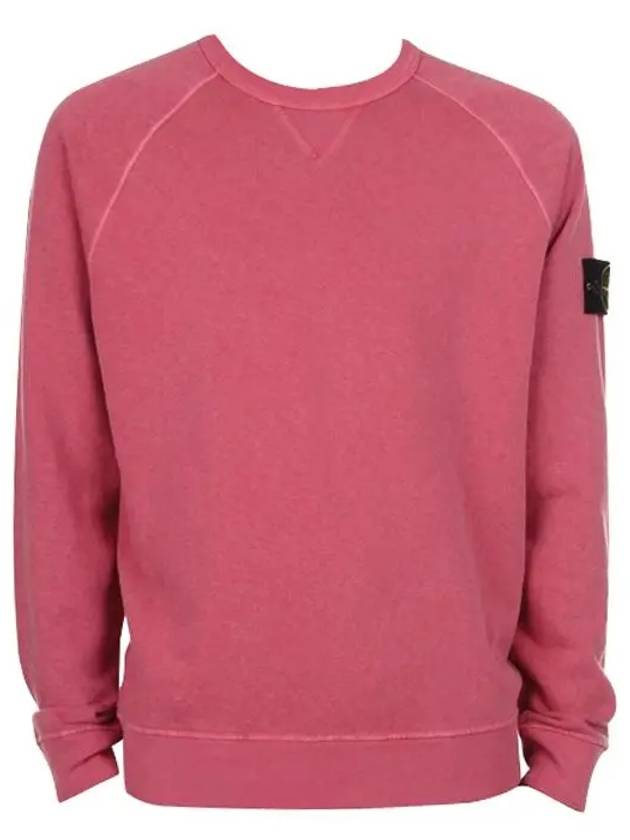 OLD Treatment Wappen Patch Crew Neck Sweatshirt Pink - STONE ISLAND - BALAAN 2