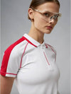 Women's Kourtney Polo Short Sleeve T-Shirt White - J.LINDEBERG - BALAAN 4