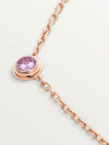 Damour Pink Sapphire Necklace Rose Gold - CARTIER - BALAAN 2