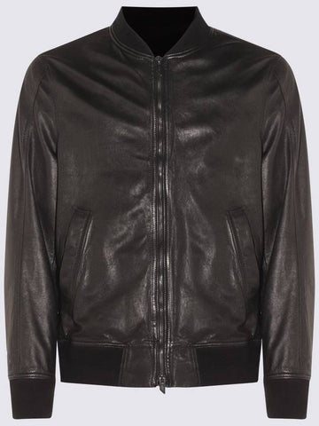 Salvatore Santoro Black Leather Jacket - SALVATORE SANTORO - BALAAN 1