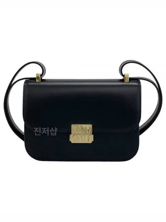 Logo Metal Buckle Shoulder Bag Black - MIU MIU - BALAAN 2