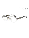 glasses frame GG0859OJ 002 semi-rimless titanium women's glasses - GUCCI - BALAAN.