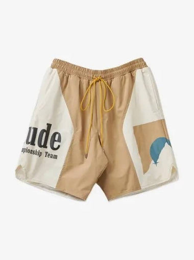 Senna Flight Shorts Pants Tan Cream RHSS23SH48041517 - RHUDE - BALAAN 1