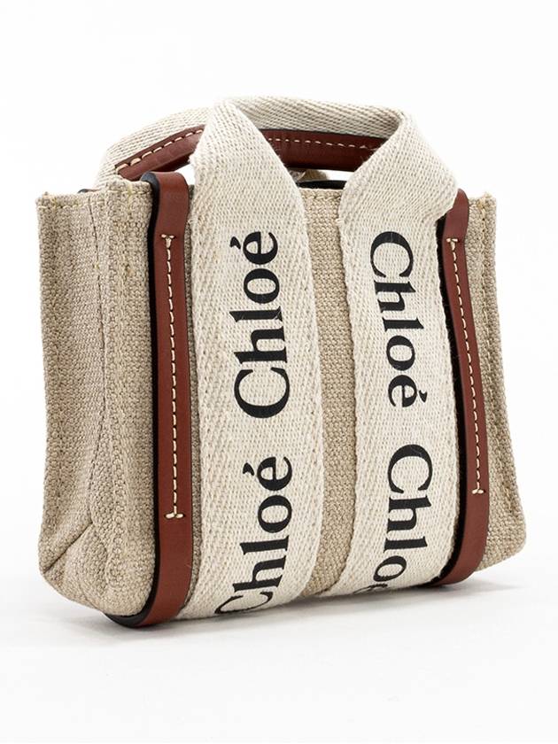 Nano Woody Tote Bag White Brown - CHLOE - BALAAN 3