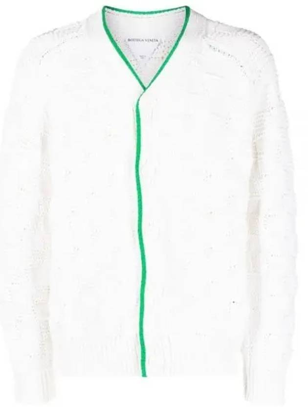 Intrecciato Pattern Cardigan White - BOTTEGA VENETA - BALAAN 2