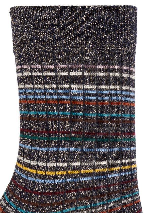 Paul Smith Three-pack Of Cotton Socks With Lurex Thread, Women's, Multicolour - PAUL SMITH - BALAAN 5