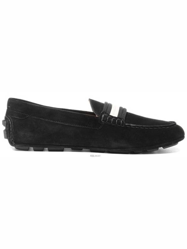 Kansan Suede Driving Shoes Black - BALLY - BALAAN 5