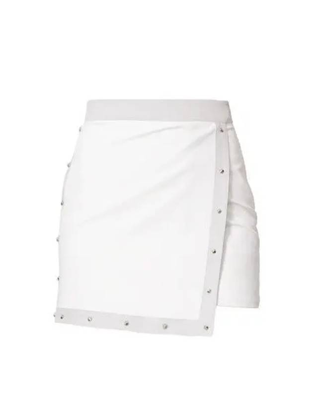 Stud Unbalanced Skirt White - J JANE - BALAAN 2