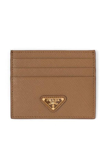 Prada Logo-Plaque Saffiano Leather Cardholder - PRADA - BALAAN 1