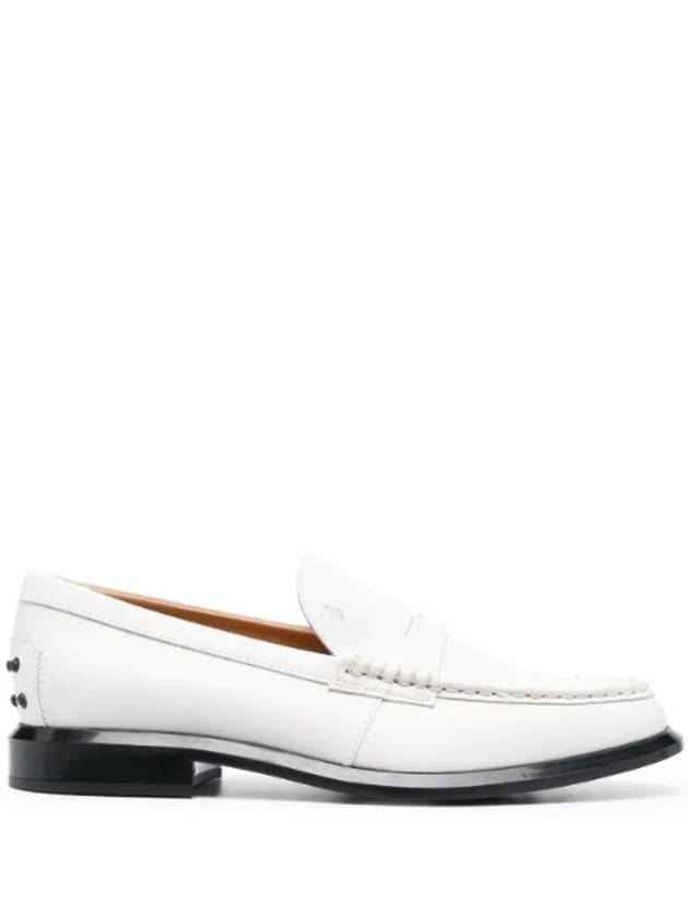 Penny Calf Leather Loafers White - TOD'S - BALAAN.