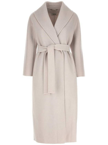 Women's Marilou Robe Wool Cashmere Single Coat Ecru - S MAX MARA - BALAAN 1