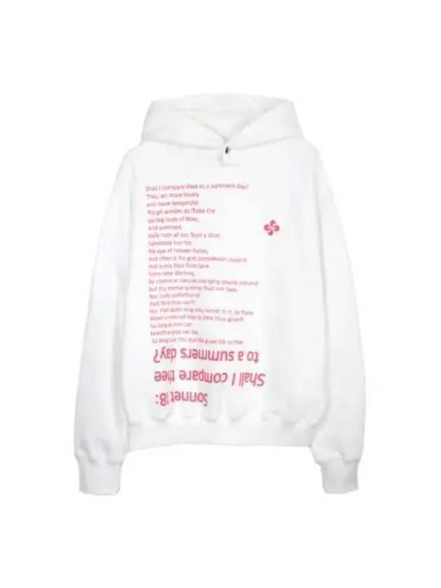 sonnet 18 hoodie white pink - HERETIC - BALAAN 1