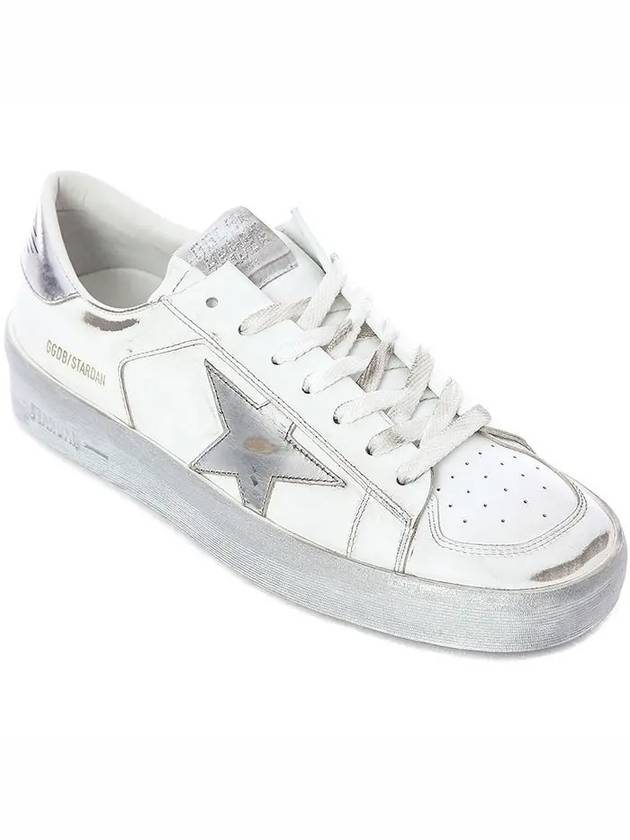 Star Dan Silver Tab Low Top Sneakers White - GOLDEN GOOSE - BALAAN 2