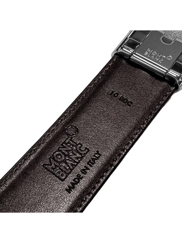 Classic Reversible Leather Belt Black - MONTBLANC - BALAAN 7