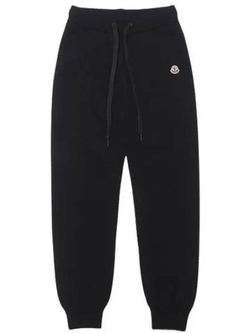 Logo Patch Knit Training Pants Women - MONCLER - BALAAN 1