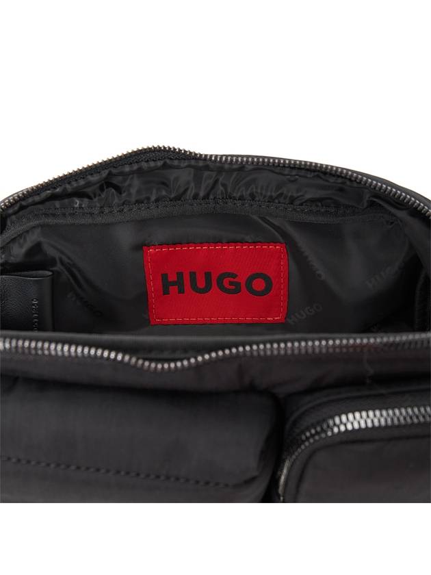 Tyrone Embroidered Logo Strap Cross Bag Black - HUGO BOSS - BALAAN 10