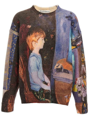 JW Anderson 'Computer' Print Sweater - JW ANDERSON - BALAAN 1